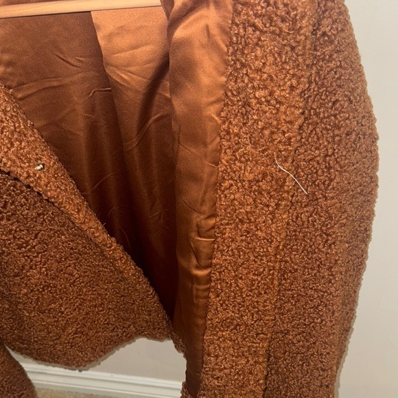 Forever 21 Warm Brown Fleece Jacket - Picture 4 of 5